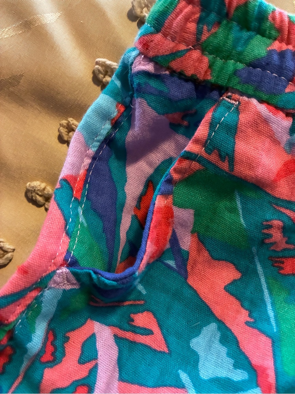 Cat & Jack Multicolor Abstract Ruffle Hem Shorts - Picture 3 of 3